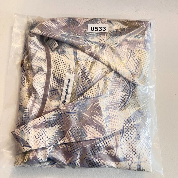 Tommy Bahama Mens 2 XLB/ 2TTG Palm Exposure Silk Blend Camp Shirt - Picture 8 of 8